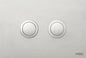 PUSH PLATE DUALL FLUSH PNEUMATIC ROUND SATIN STAINLESS 215x145x5
