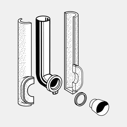 FLUSH PIPE FOR TROPEA3 D56 L375