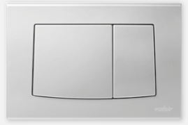 PUSH PLATE DUAL FLUSH MECHANICAL ABS 245X165X12 POLISHED CHROME