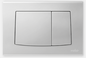 PUSH PLATE DUAL FLUSH MECHANICAL ABS 245X165X12 POLISHED CHROME