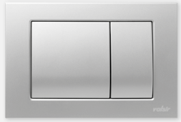 PUSH PLATE DUAL FLUSH MECHANICAL SATIN METAL 245X165X15
