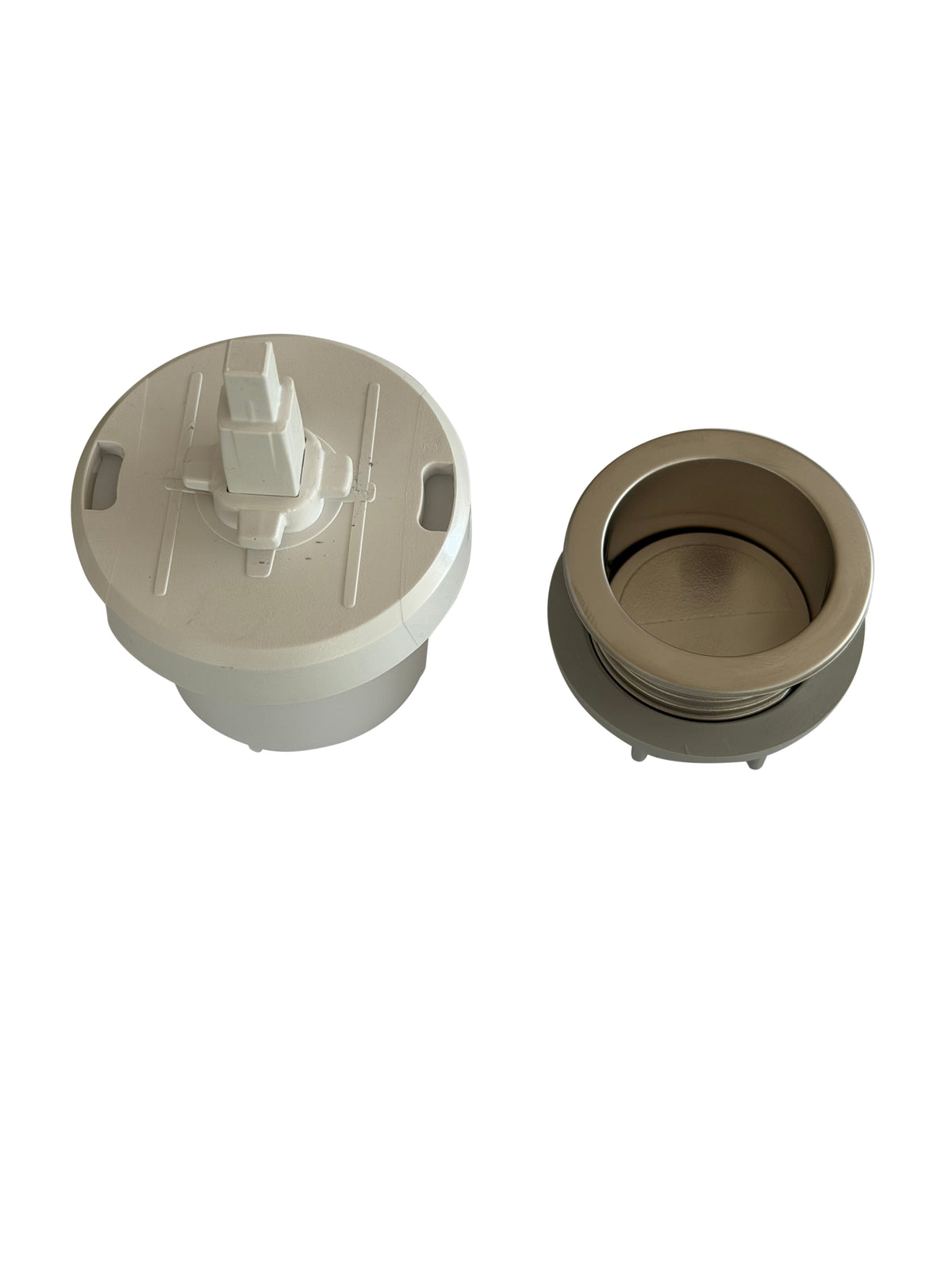 ROUND PNEU. BUTTON 1/2 FLUSH SAT.CHROME