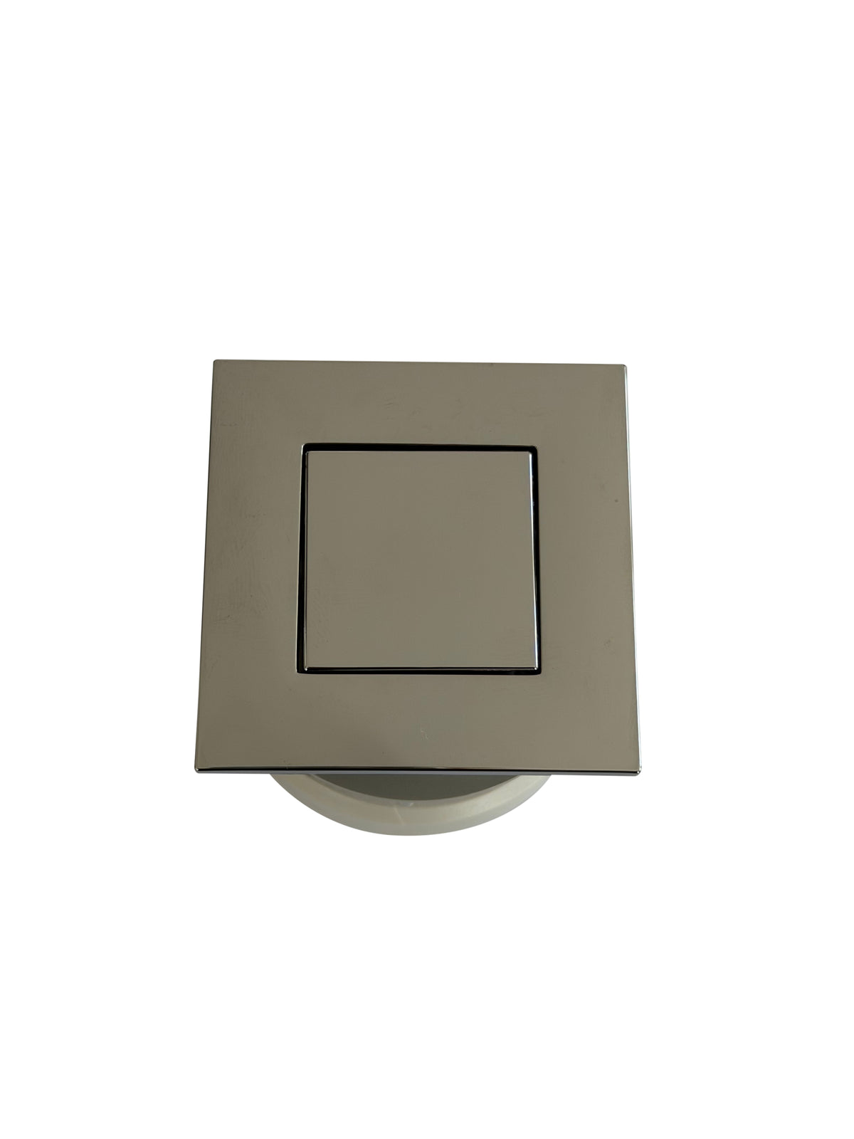 SQUARE PNEU. BOTTON FLUSH TOT POL.CHROME