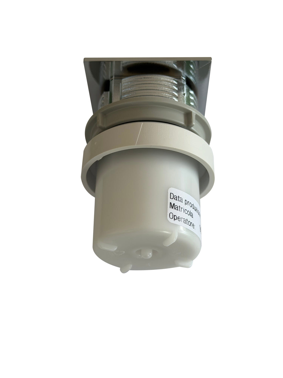 SQUARE PNEU. BUTTON 1/2 FLUSH POL.CHROME