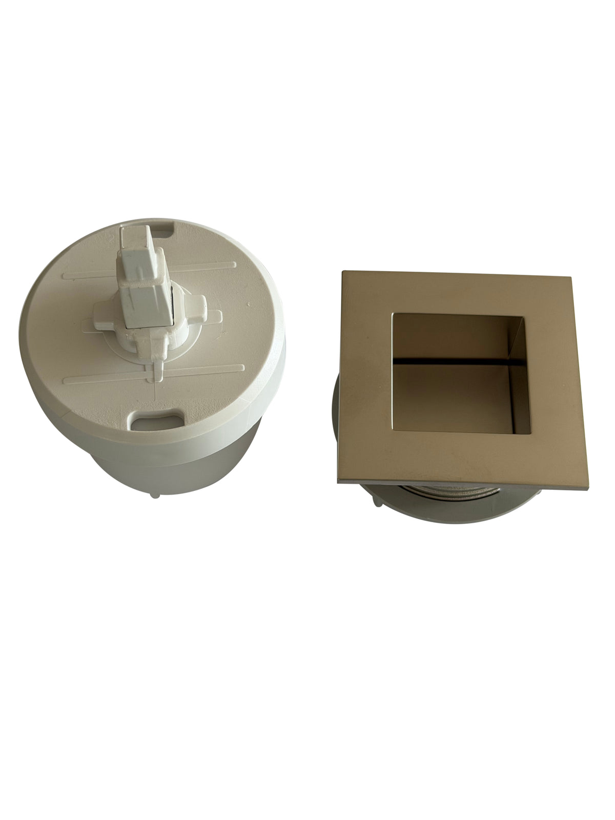 SQUARE PNEU. BOTTON FLUSH TOT SAT.CHROME