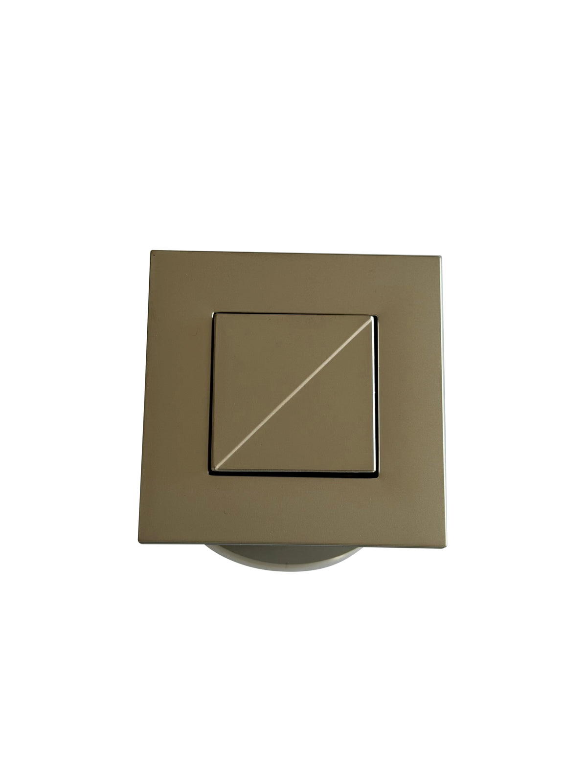 SQUARE PNEU. BUTTON 1/2 FLUSH SAT.CHROME