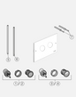 SPACERS,SHORT,FOR TROPEA (2 PCS)